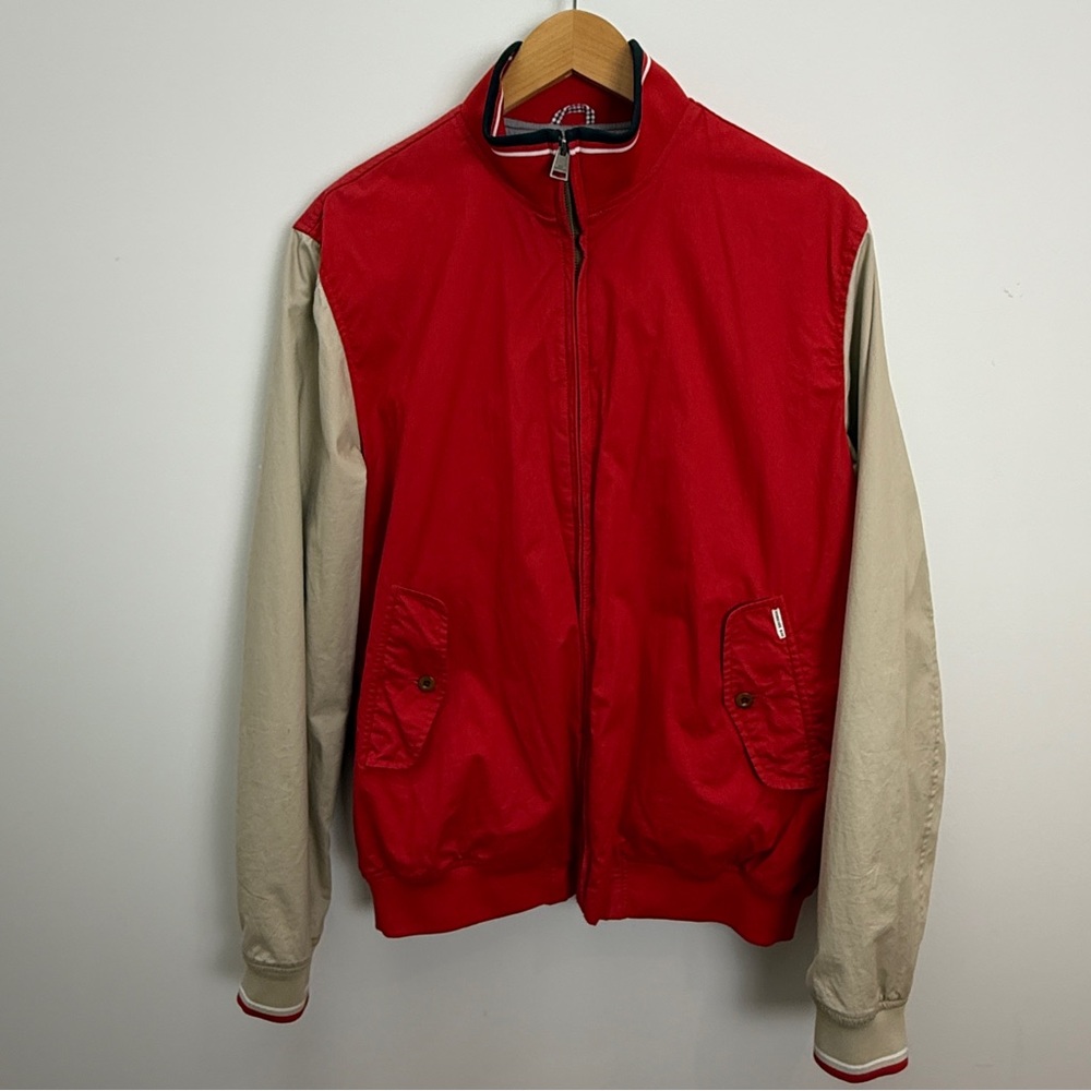 Red and Tan Men's Jacket